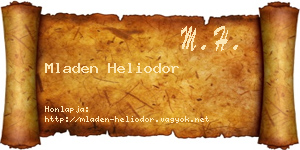 Mladen Heliodor névjegykártya